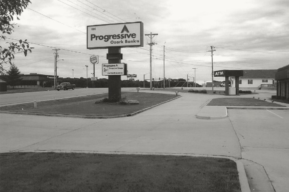 Black & White photo of old POB Sign in Salem