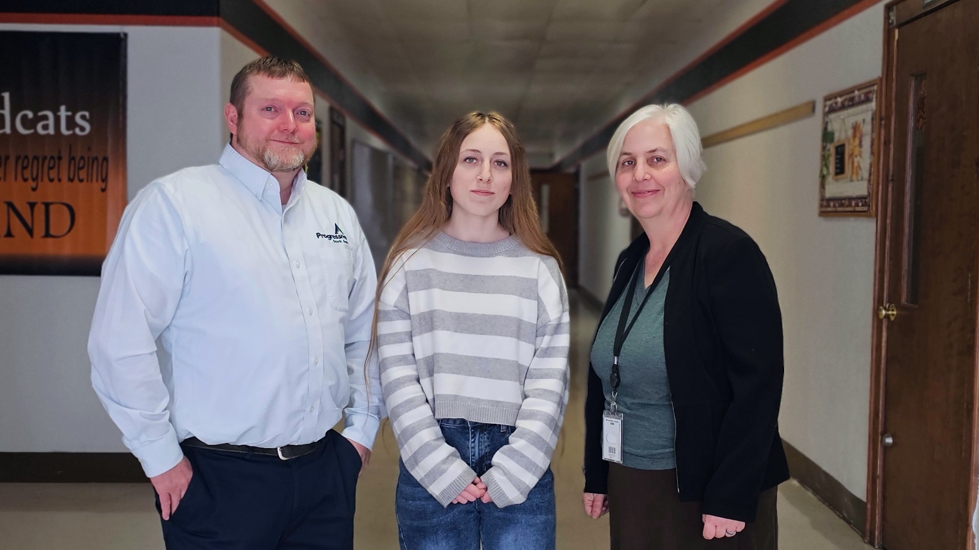 Jason Stone, Amaya King, and Sandra Robertson standing for a photo